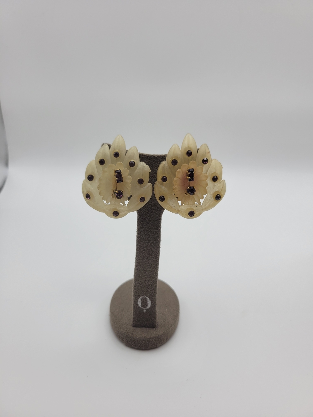 Made In Austria Floral Clip-On Earrings - Women Jewelry